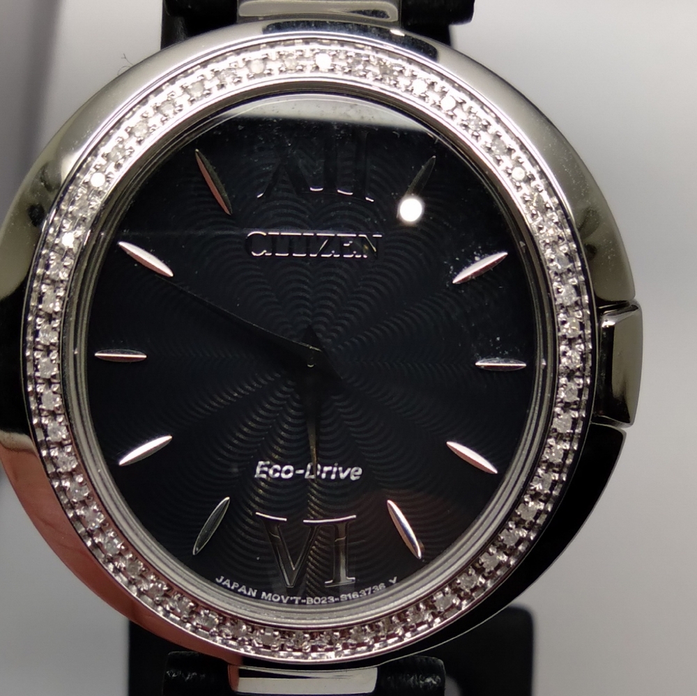 Womens Citizen Watch Ecodrive Diamond Bezel
